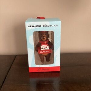 Tim Hortons Coffee Brown Bear Christmas Tree Ornament Decoration Canada